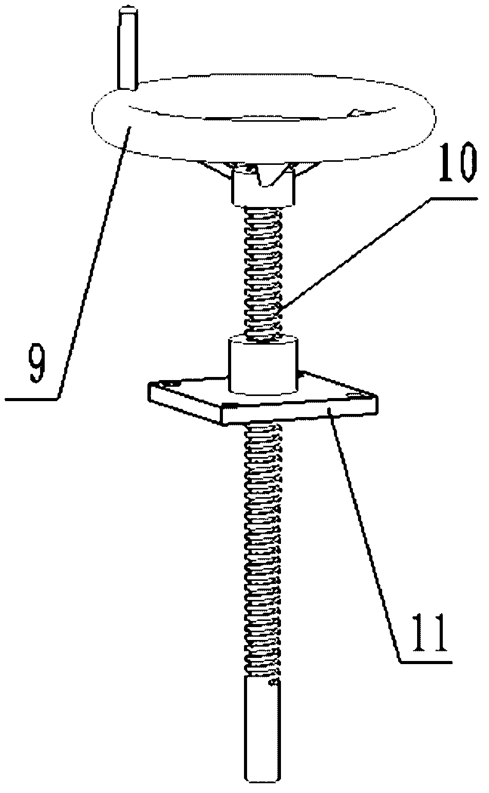 Soil cutting device for accurately obtaining non-rhizosphere soils at different distances from rhizosphere