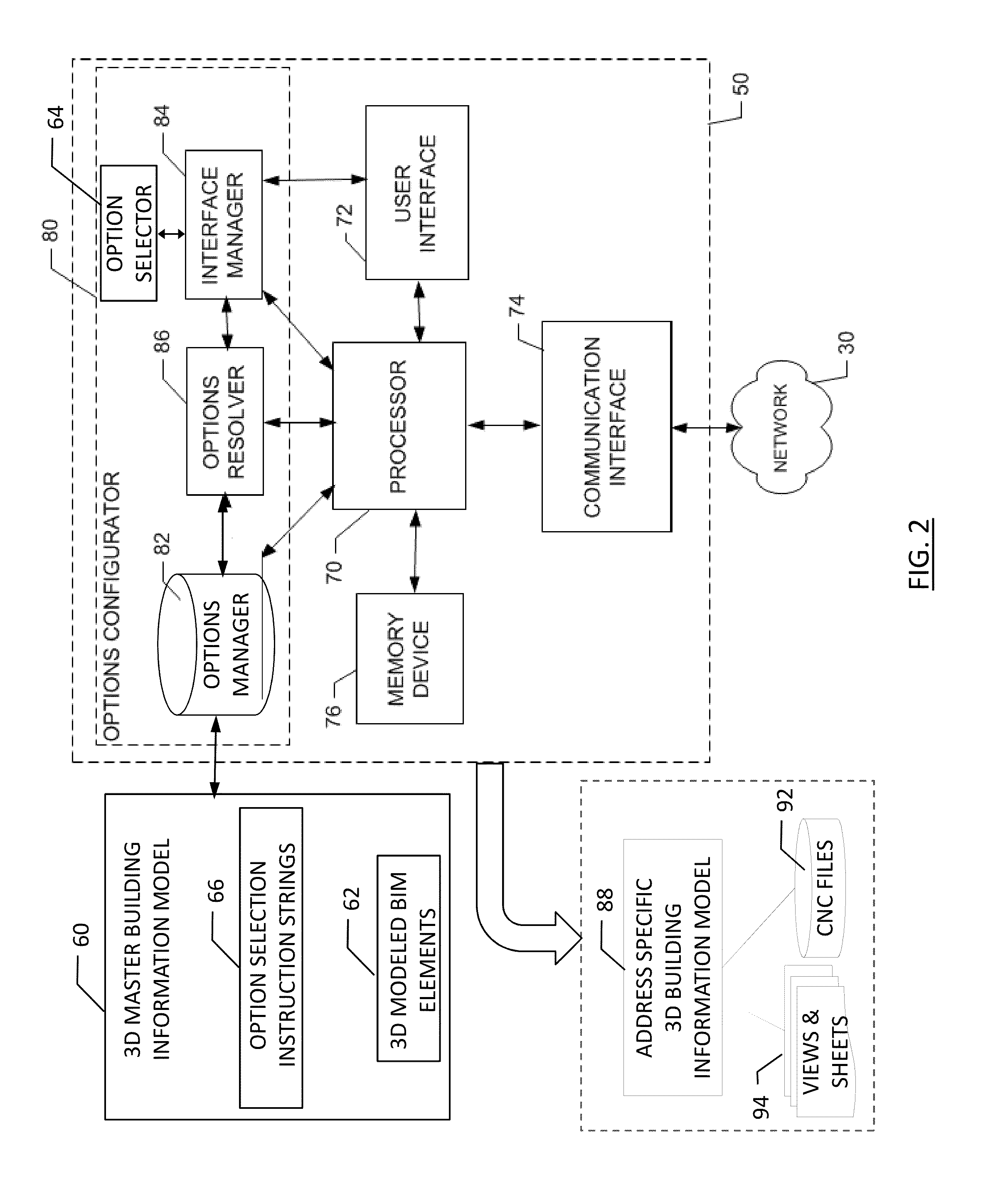 Method, computer program product and apparatus for providing a building options configurator