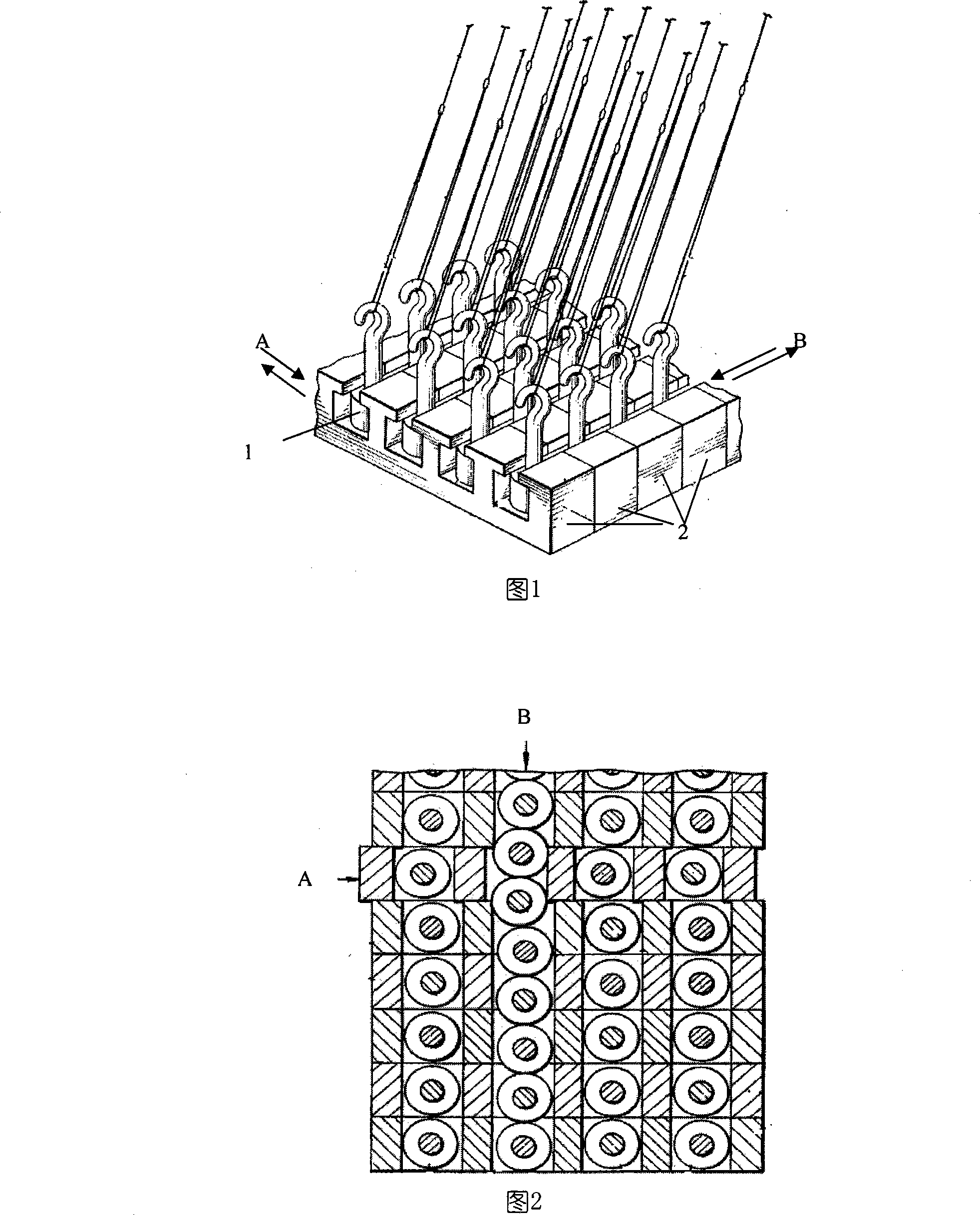 Method for antilocking for shuttle operation of three-dimensional textile machine