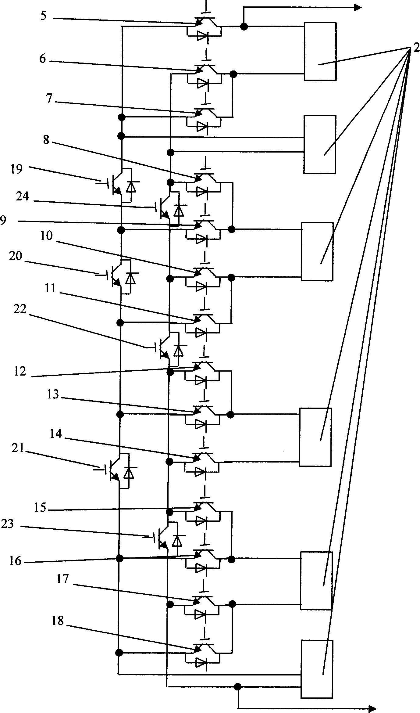Solar grid-connected electricity-generation energy output maximization circuit structure