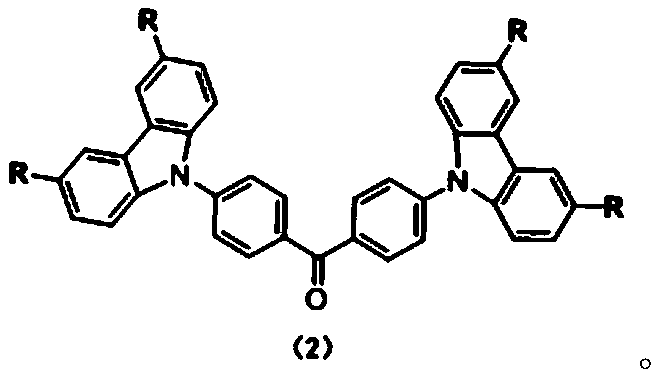 Carbazole-N-yldistyryltriphenylamine derivative hole-transport material and preparation method thereof