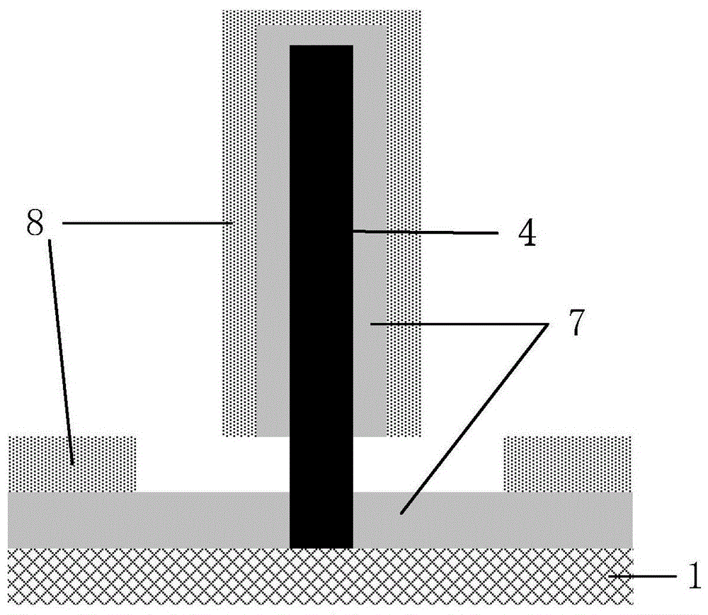 Asymmetric Schottky source-drain transistor and preparation method thereof