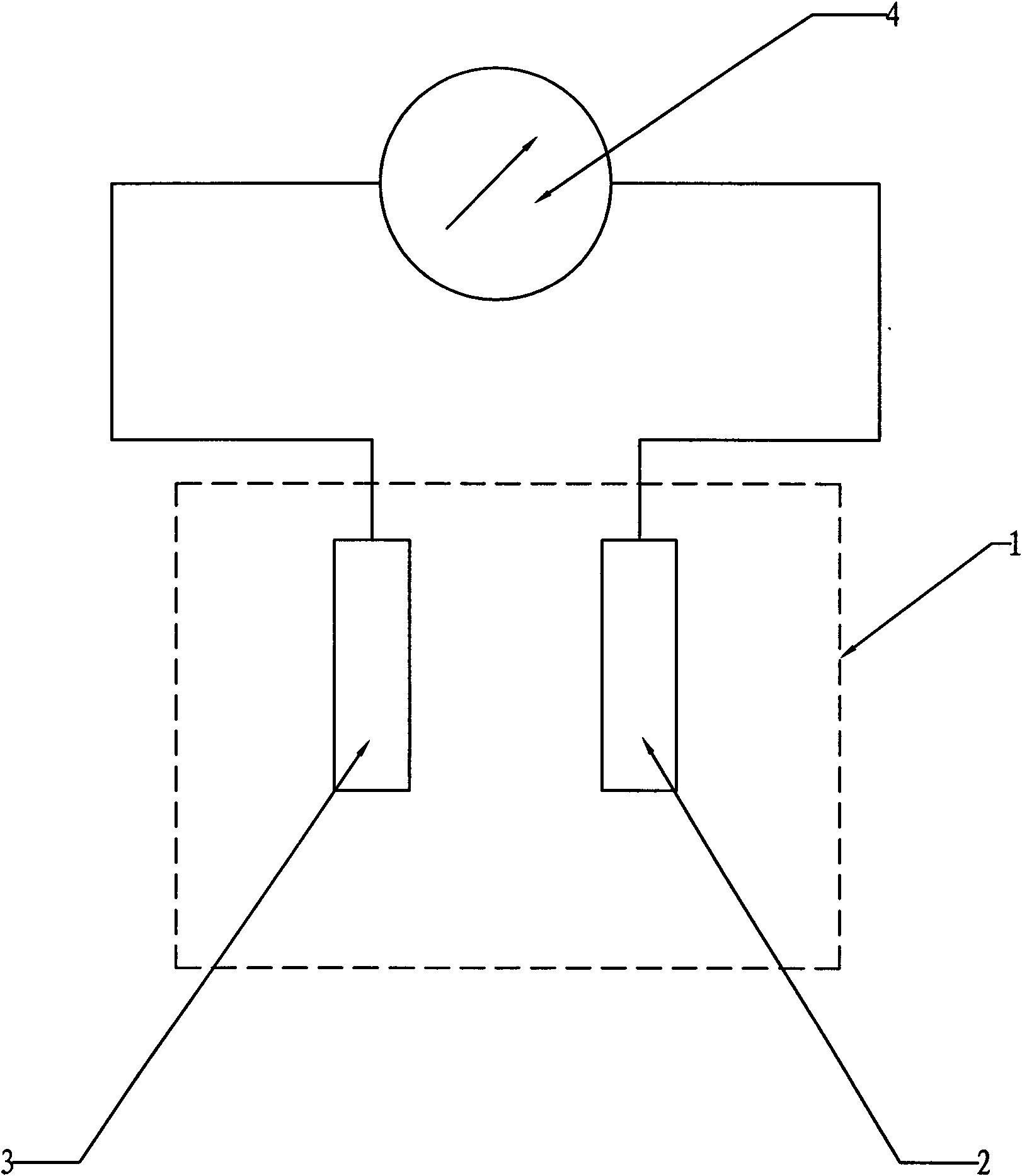 Liquid pH value detection device