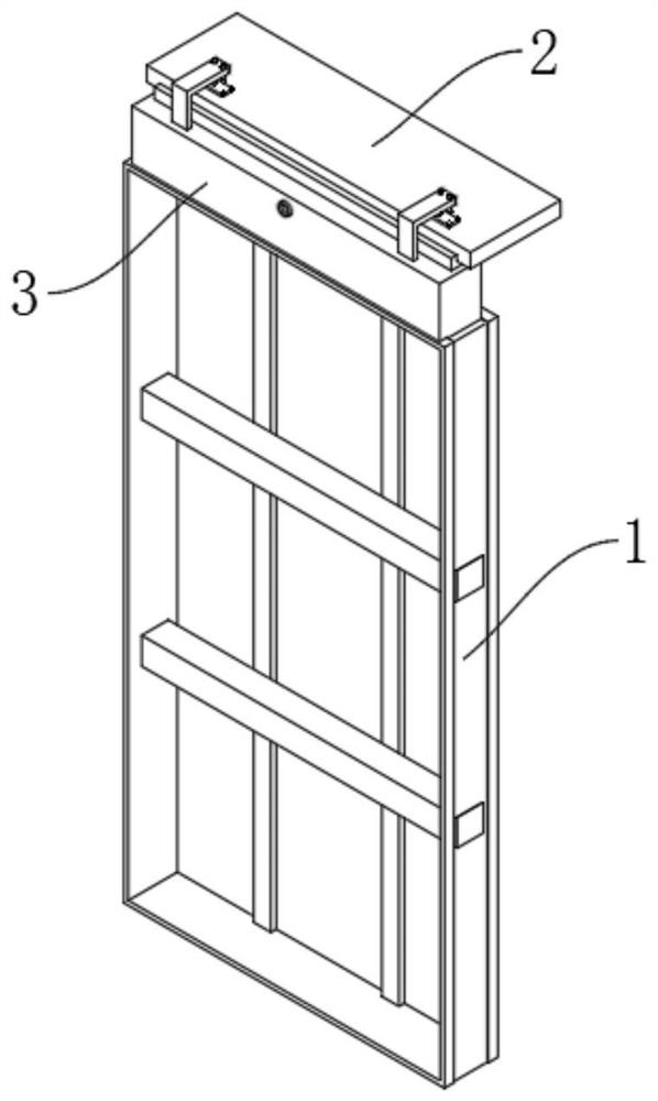 Connecting structure and construction method at joint of wall aluminum form and wood form