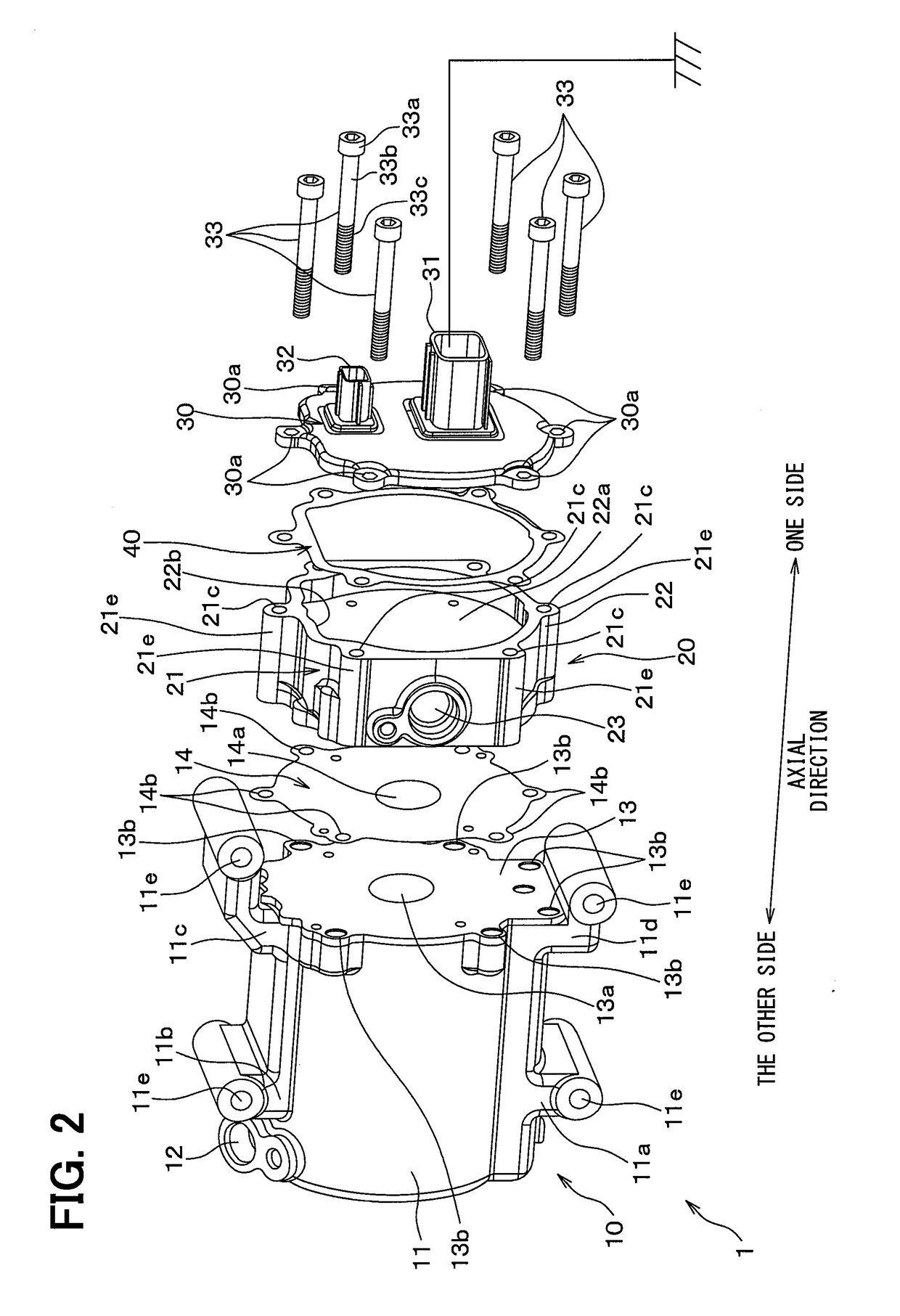 Electric compressor for vehicle, and method for manufacturing electric compressor for vehicle