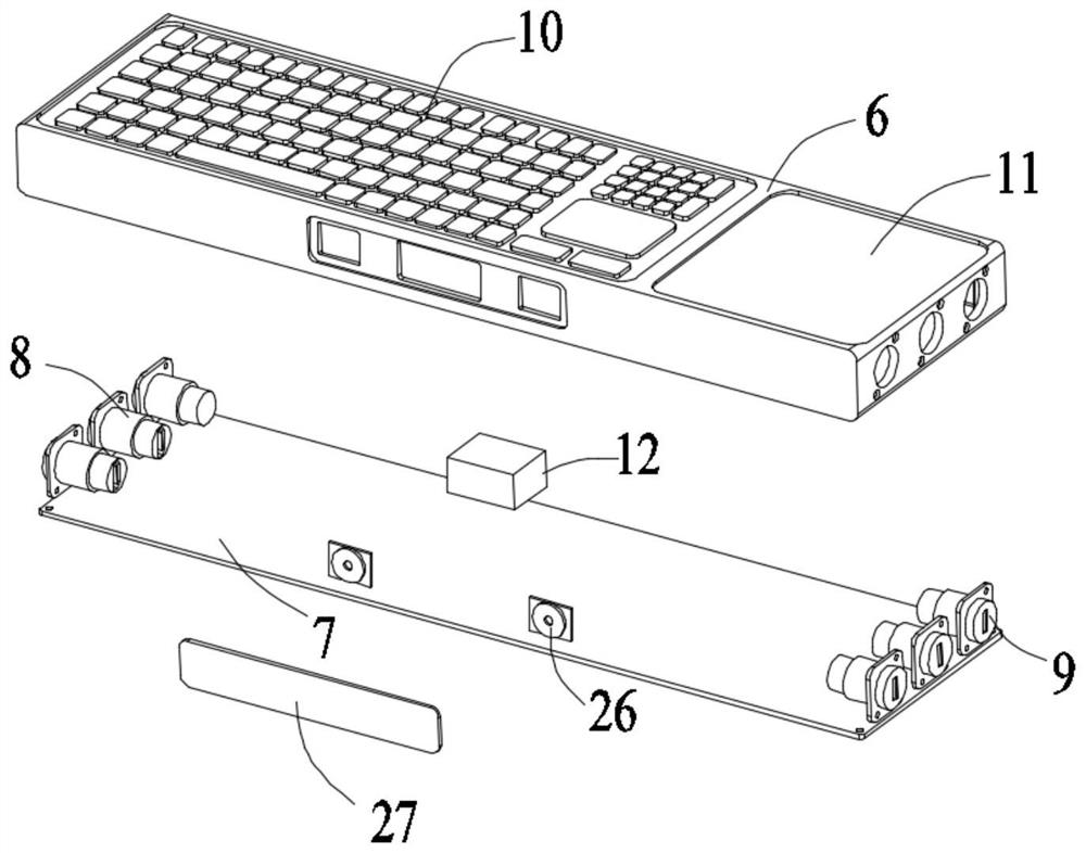 Medical multifunctional integrated keyboard