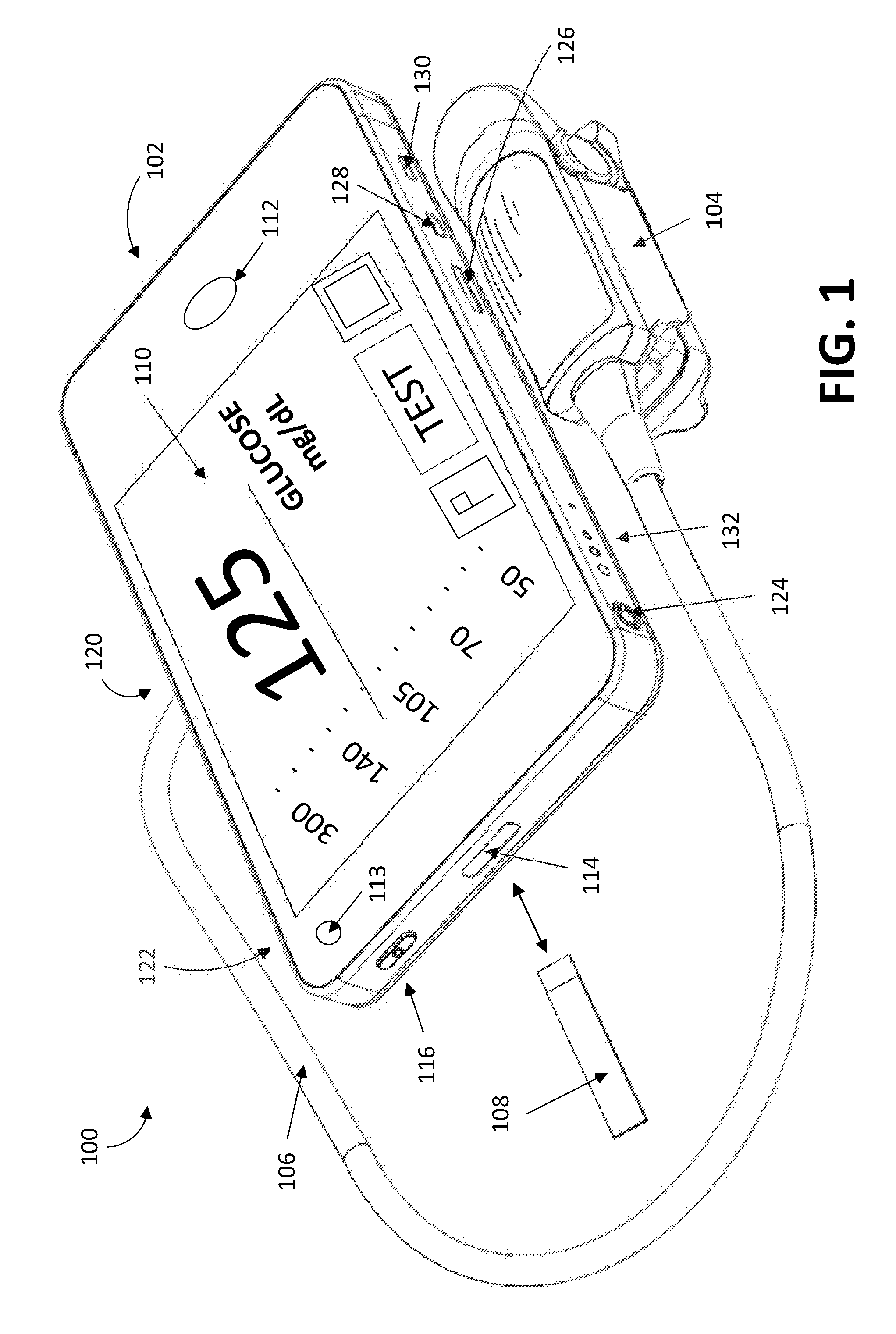 Handheld processing device including medical applications for minimally and non invasive glucose measurements