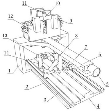 C-shaped steel punching device for steel structure production