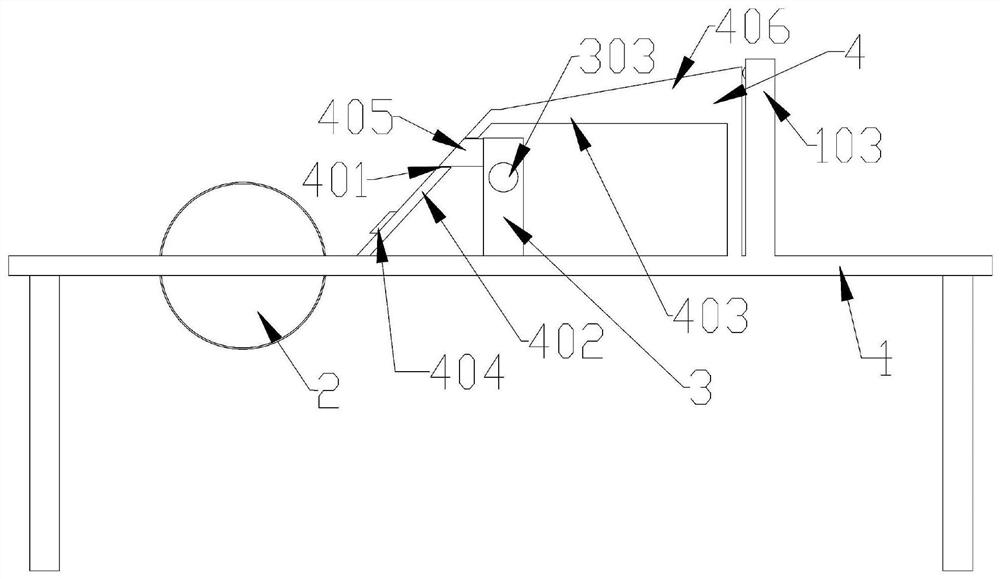 A firework paper tube cutting device