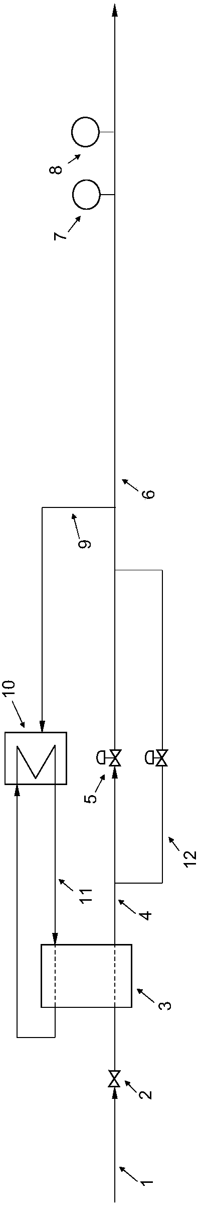 A method of preparing natural gas at a gas pressure reduction stations to produce liquid natural gas (LNG)