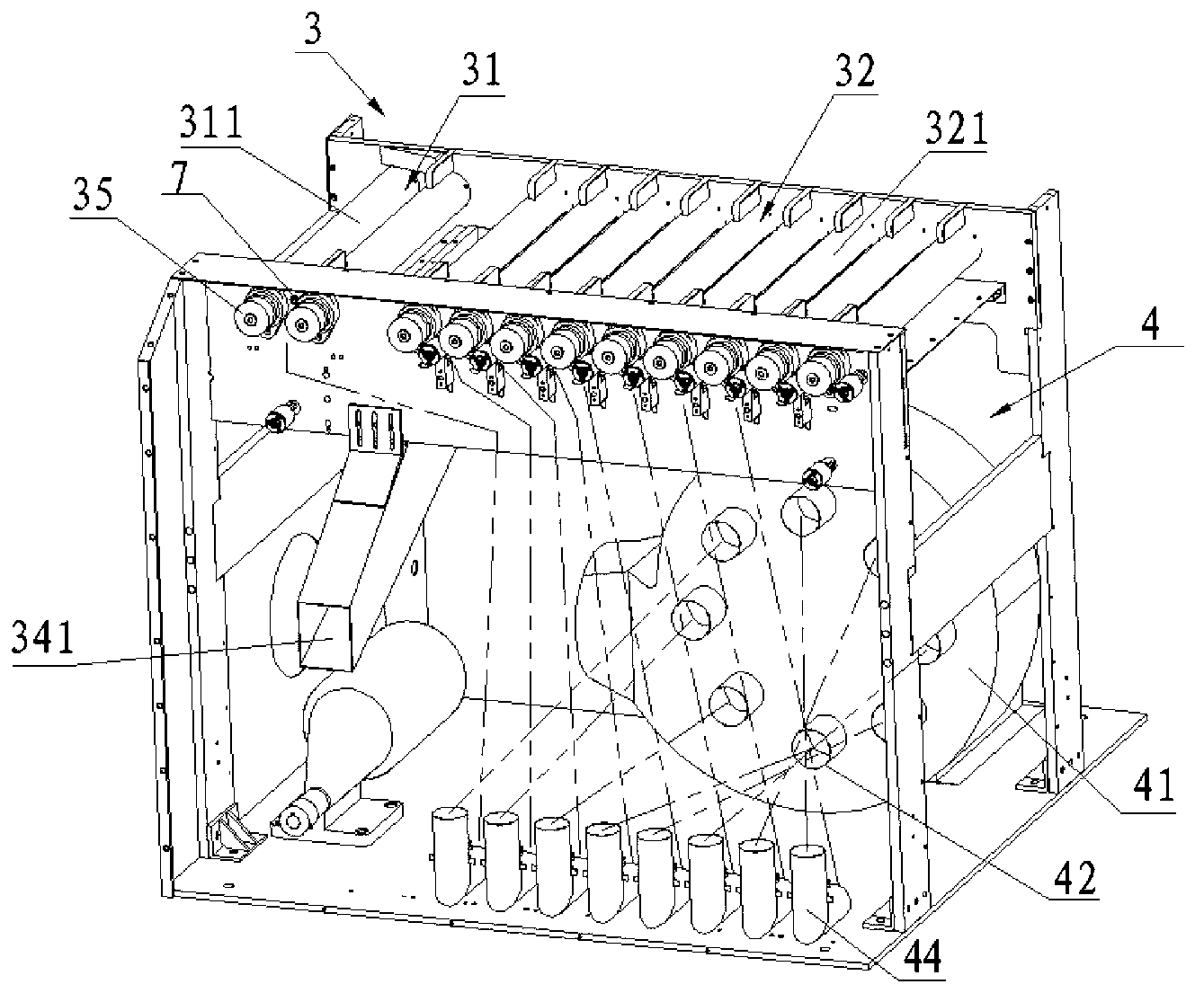 System for automatically cleaning tail yarns of roving bobbins