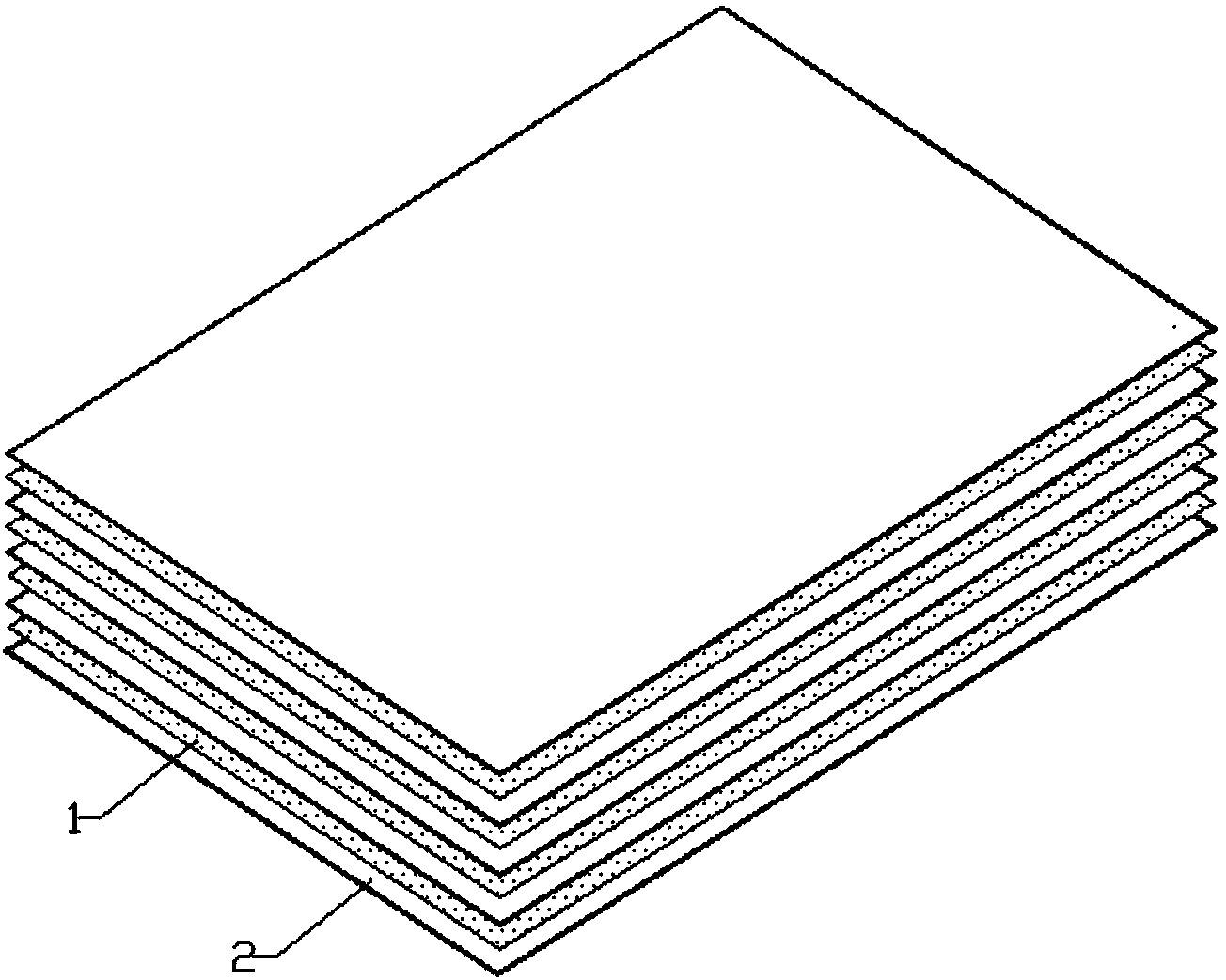 Method for forming novel resin-based composite material by resin films through permeation