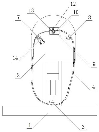 Conveyor belt type auxiliary feeding device for garment overlock sewing