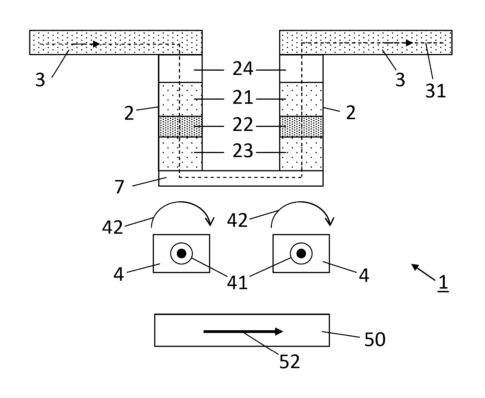 Magnetic logic unit (MLU) cell and amplifier having a linear magnetic signal