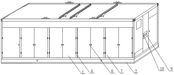 Explosion-proof electric control cabinet integrally skid-mounted sulfur resistant compressor