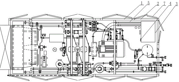 Explosion-proof electric control cabinet integrally skid-mounted sulfur resistant compressor