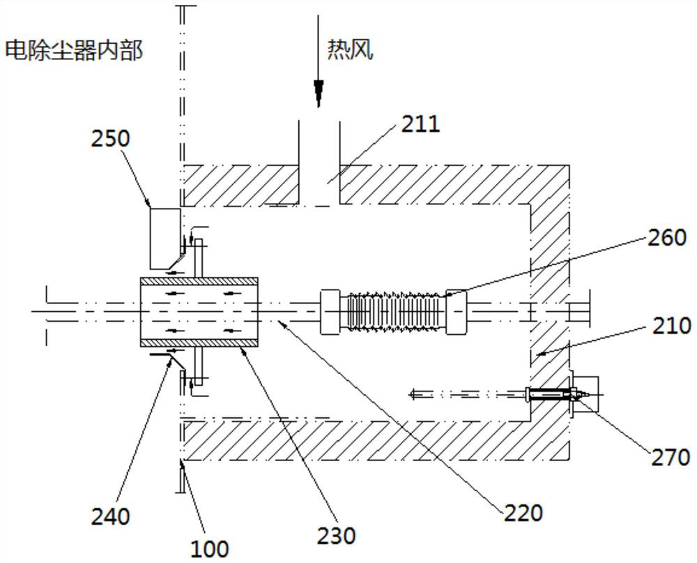 Electric dust remover and cathode rapping insulation device thereof