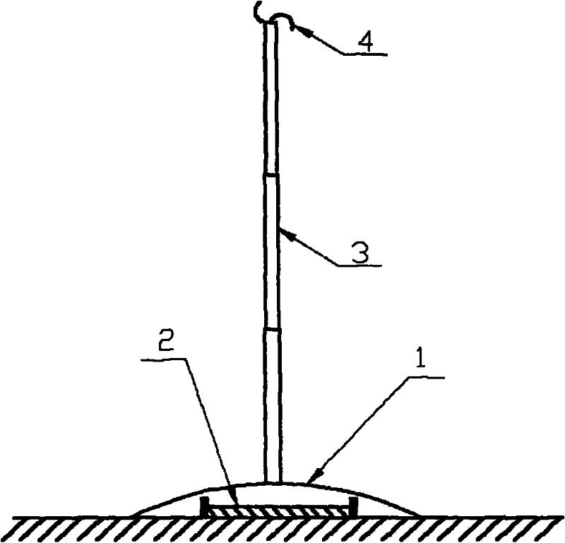 Insulating support for supporting high-pressure testing leads and use method thereof