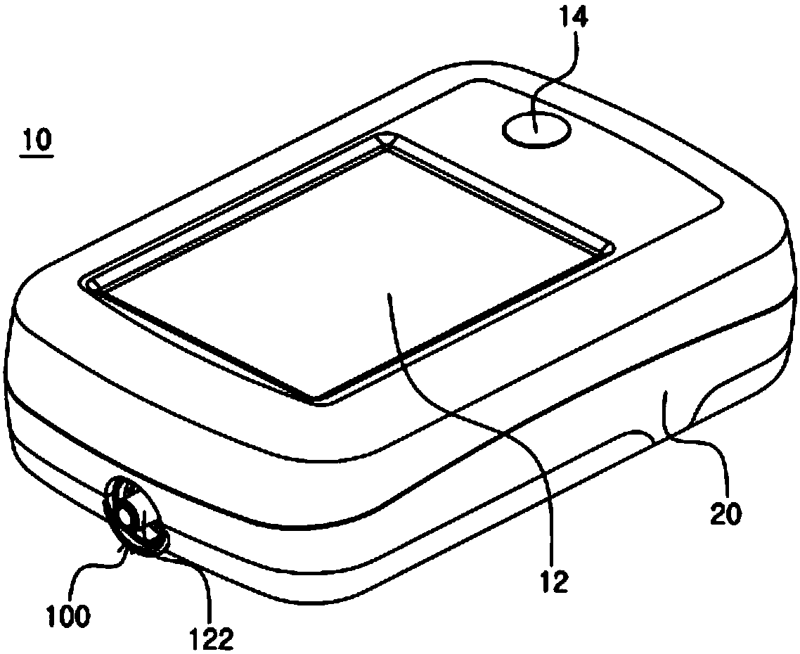 Medicine box body and medicine injector having same