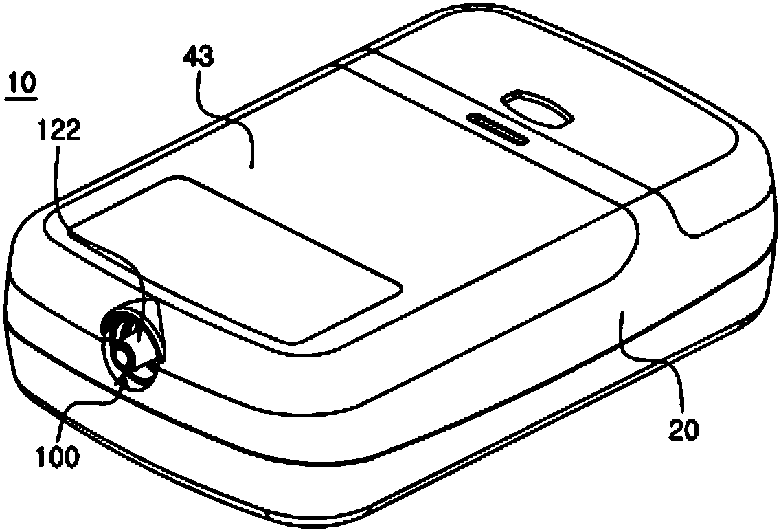 Medicine box body and medicine injector having same