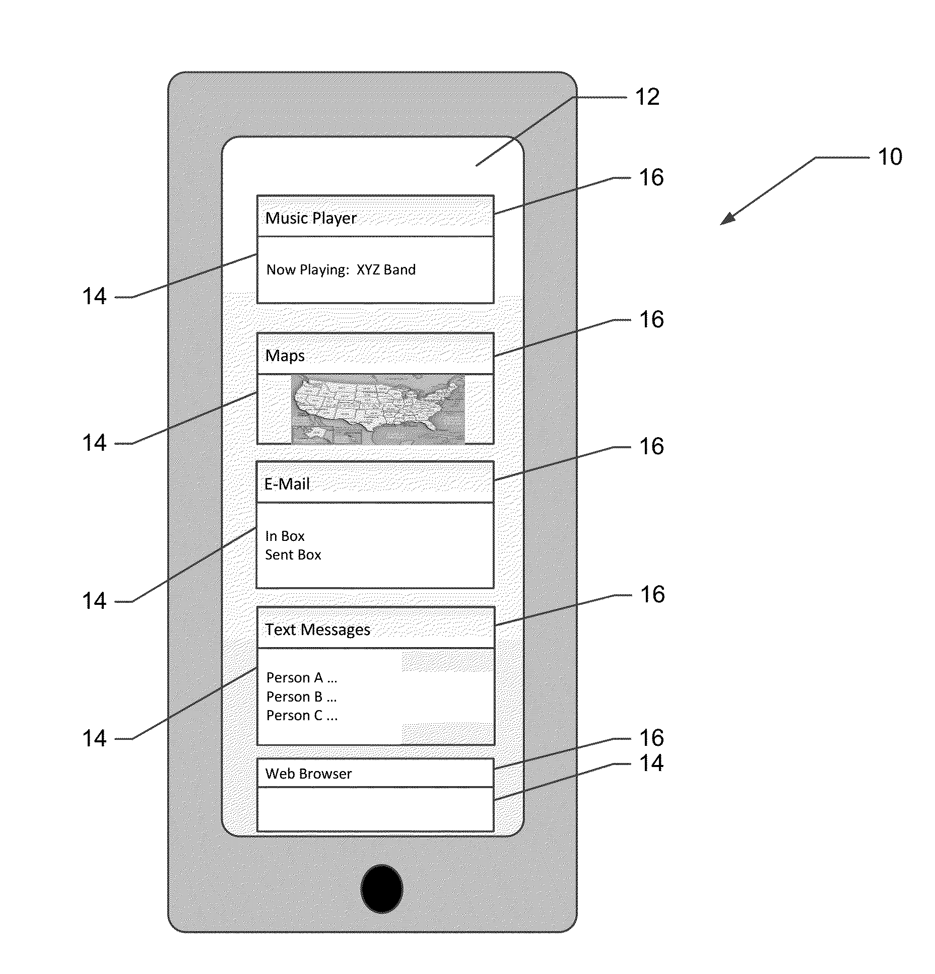 Method and apparatus for providing notification of a communication event via a chronologically-ordered task history