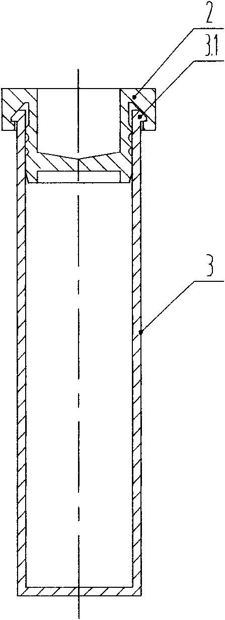 Self-enclosed peripheral blood collection pipe