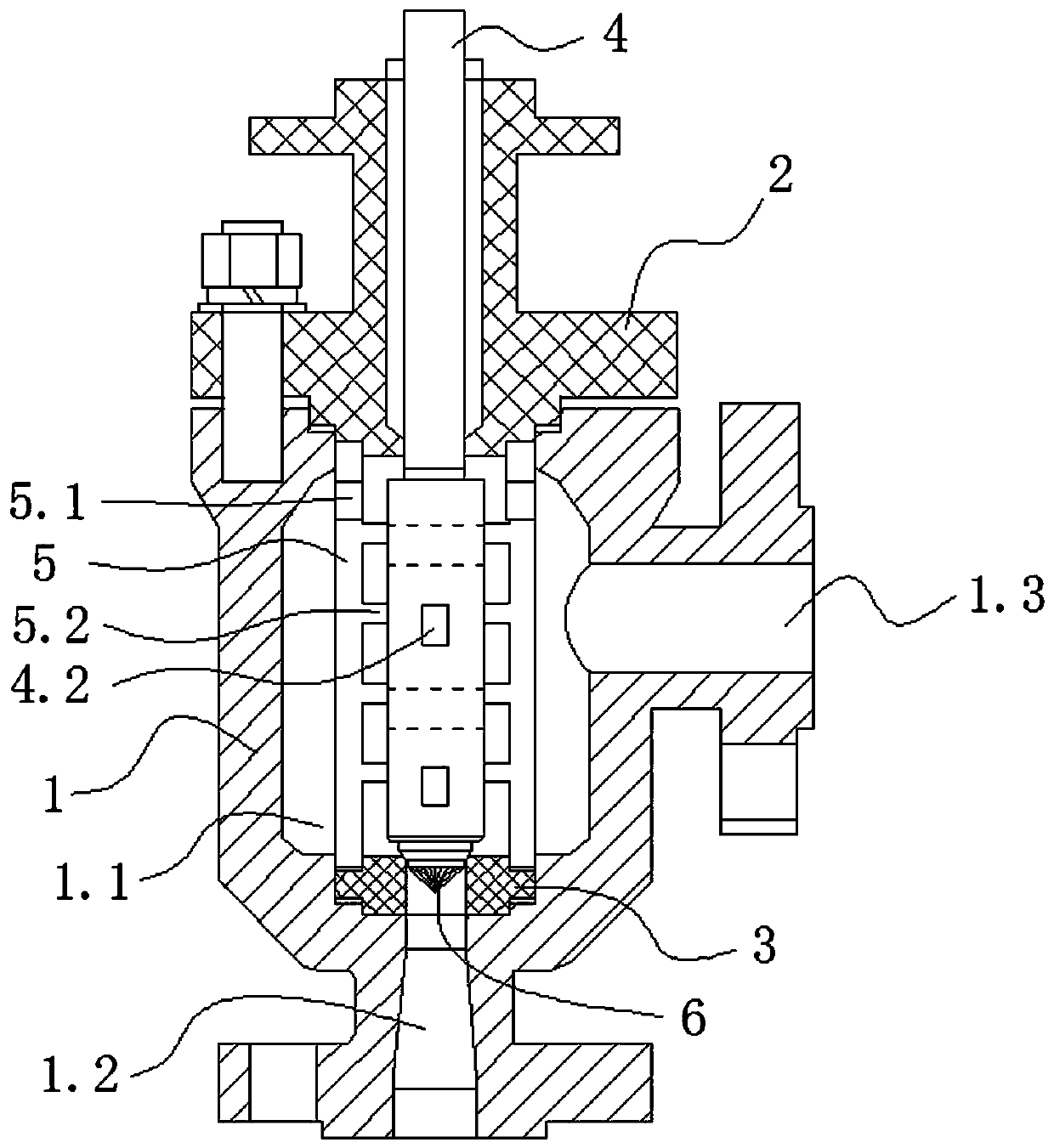 Cutting type series-connection multi-stage pressure-reduction regulating valve