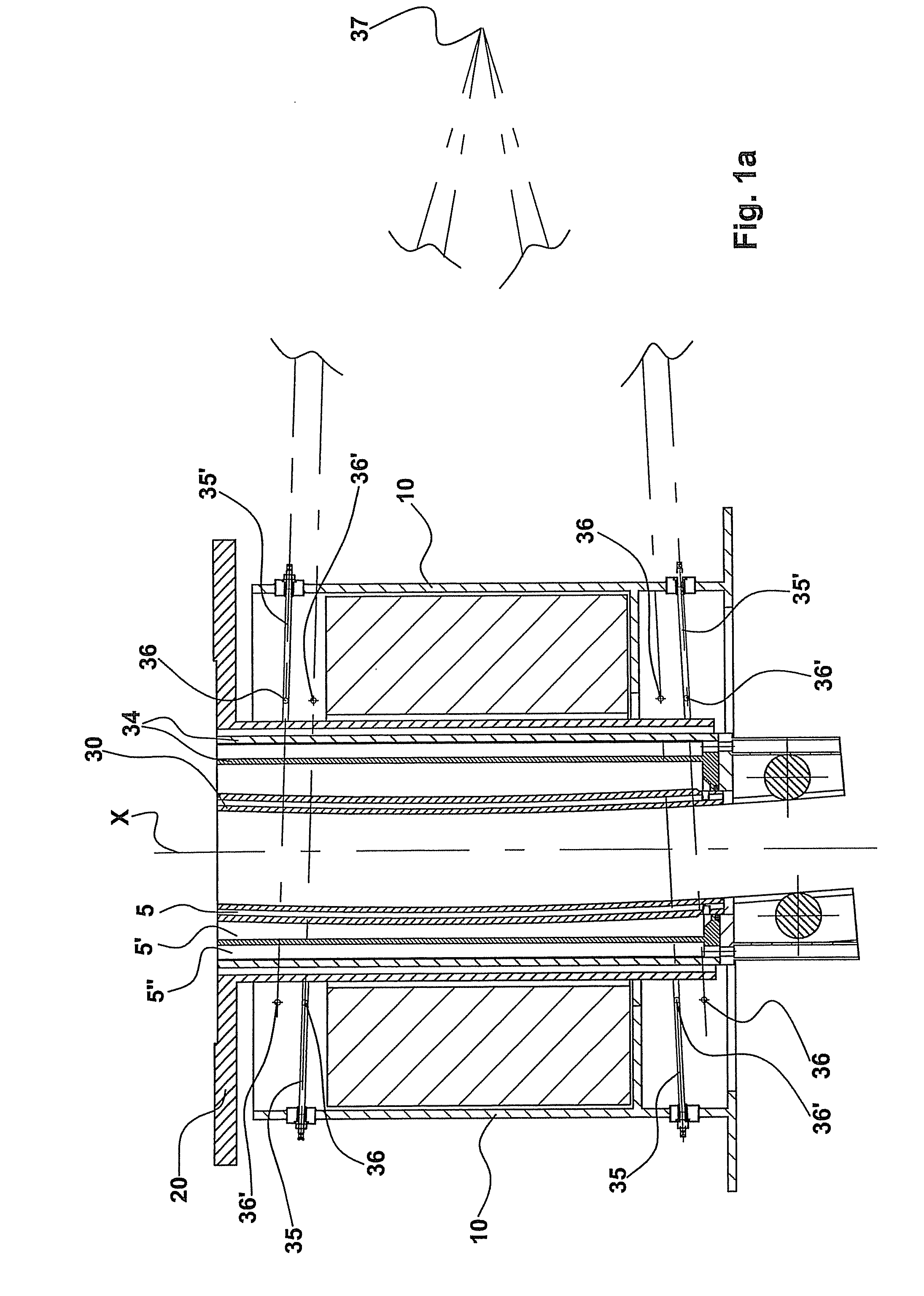 Crystalliser holding device