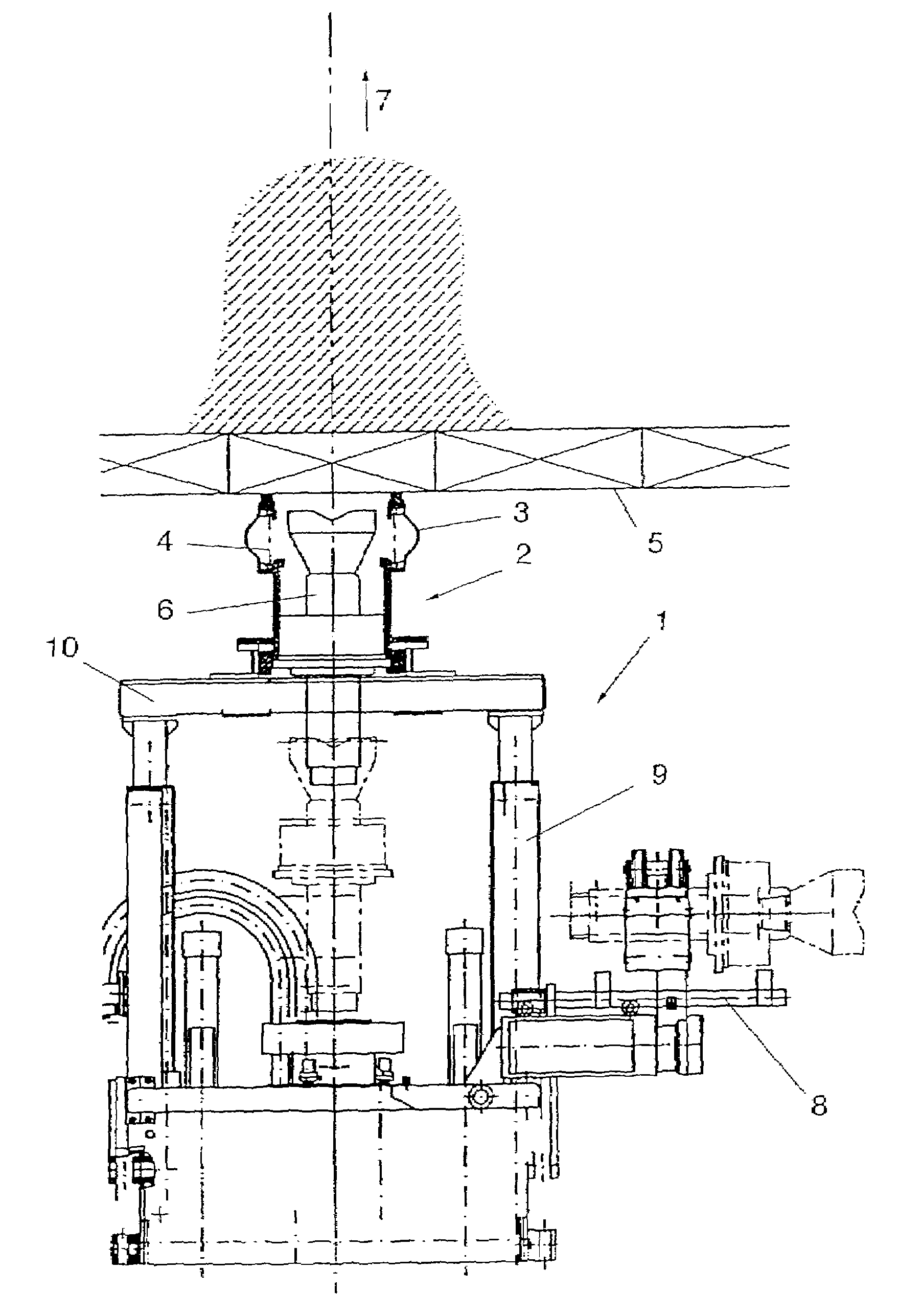 Device for sealing a drill hole and for discharging drillings or stripped extraction material