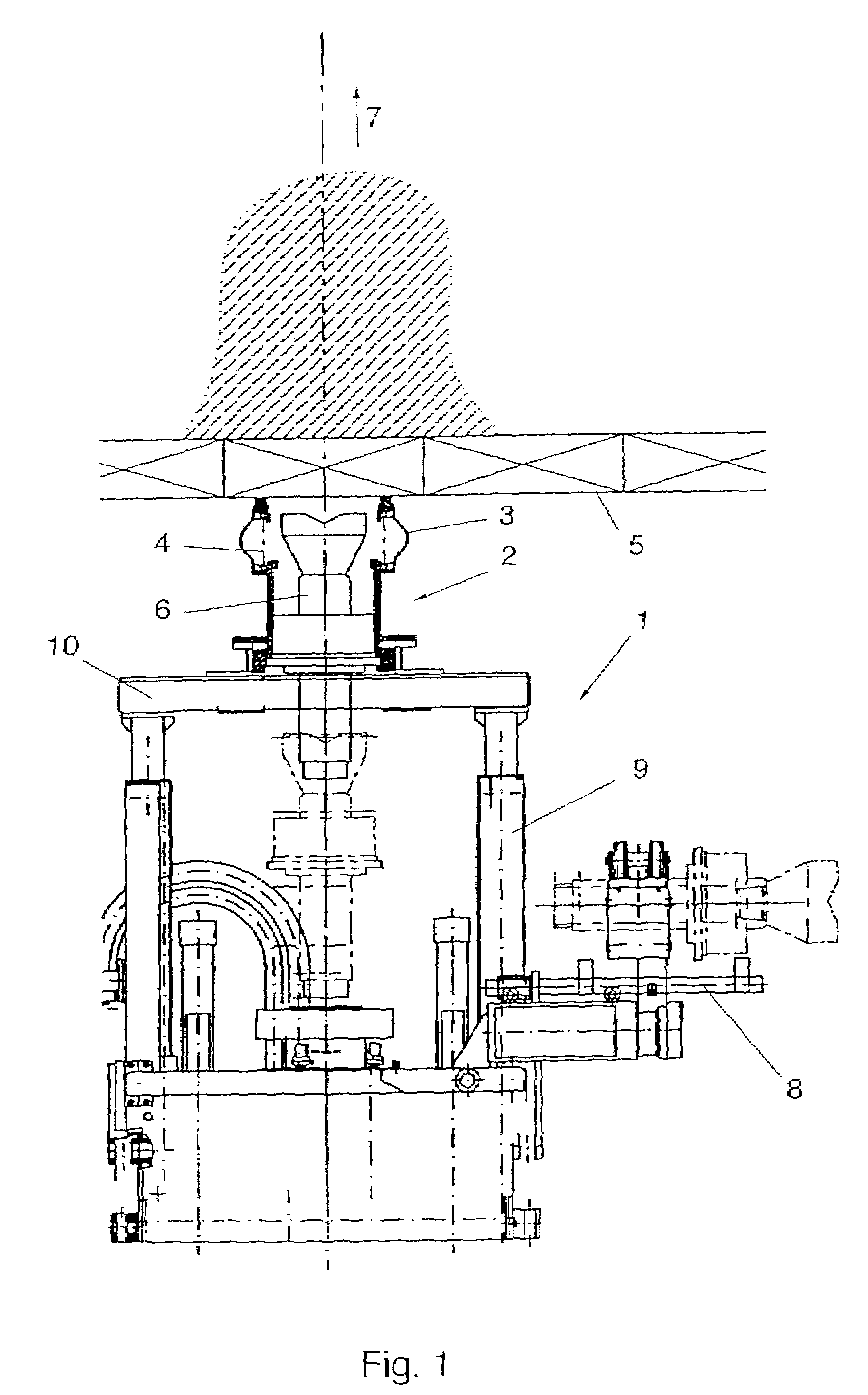 Device for sealing a drill hole and for discharging drillings or stripped extraction material