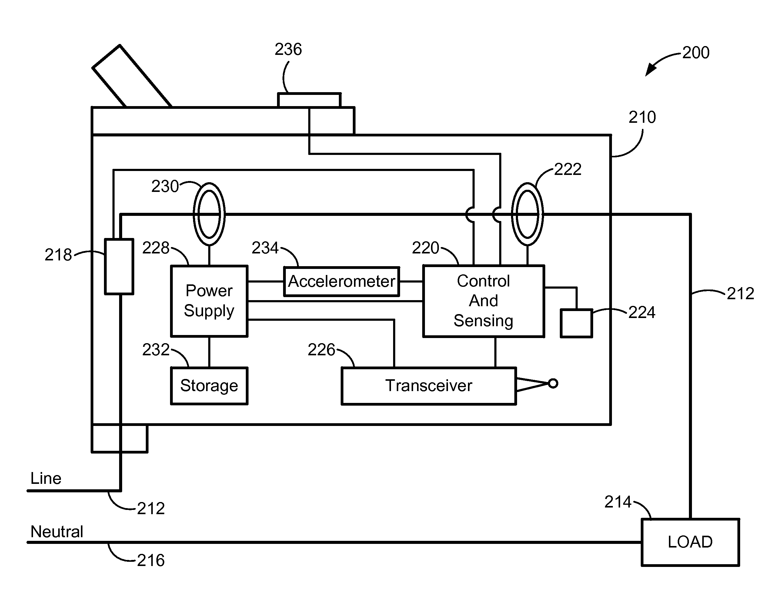 Wireless branch circuit energy monitoring system