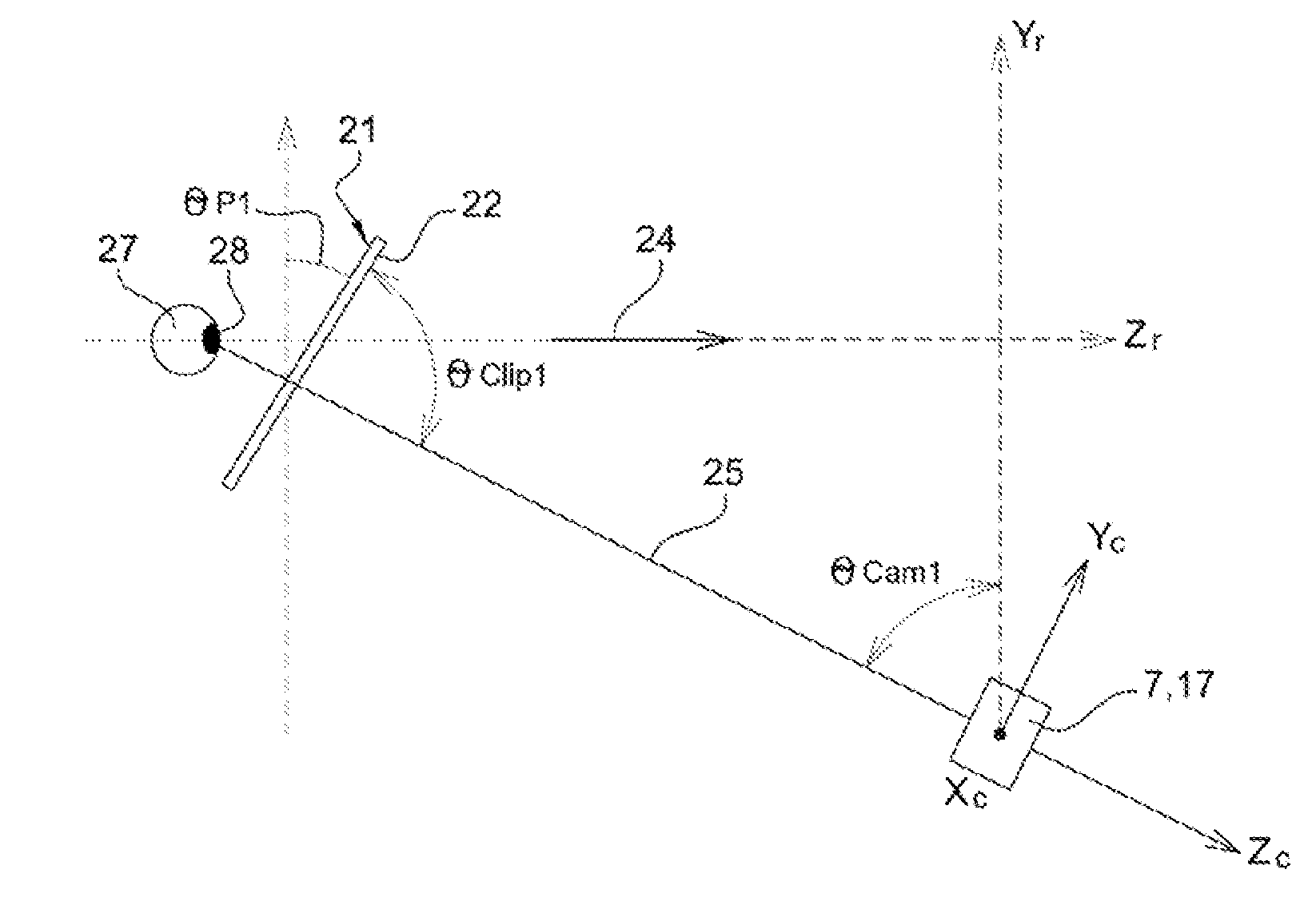 Method for measuring the geometric morphometric parameteres of a person wearing glasses