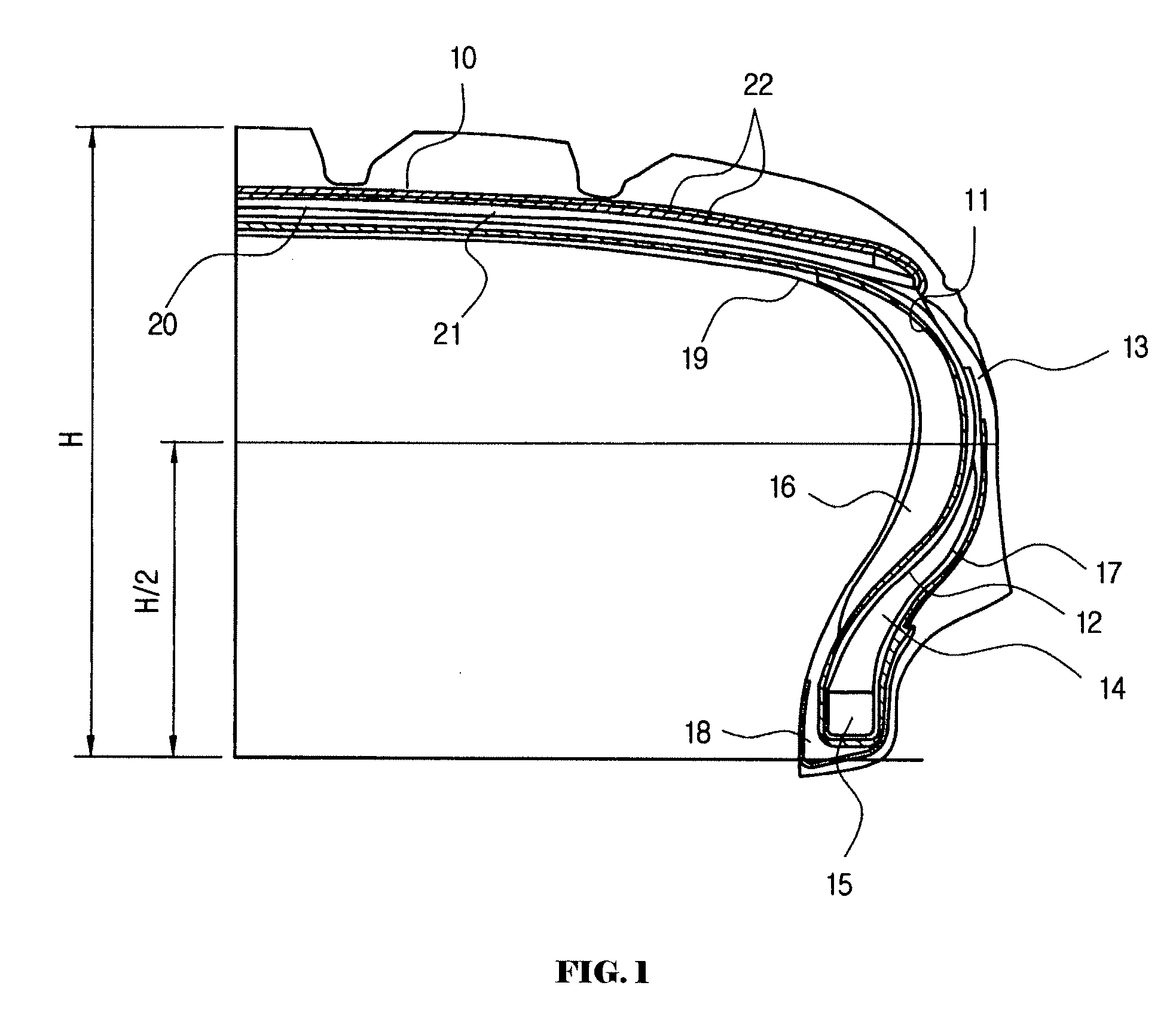 Self-supporting type pneumatic run-flat tire, and insert and bead rubber composition for run-flat capability