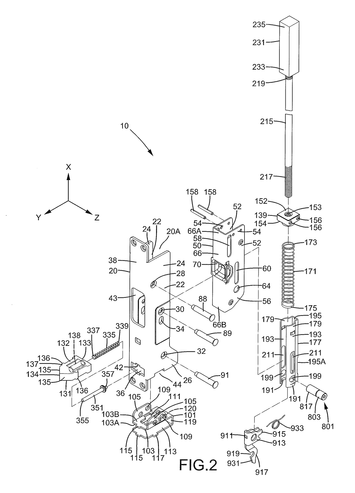 Auto-Latching Latch Assembly