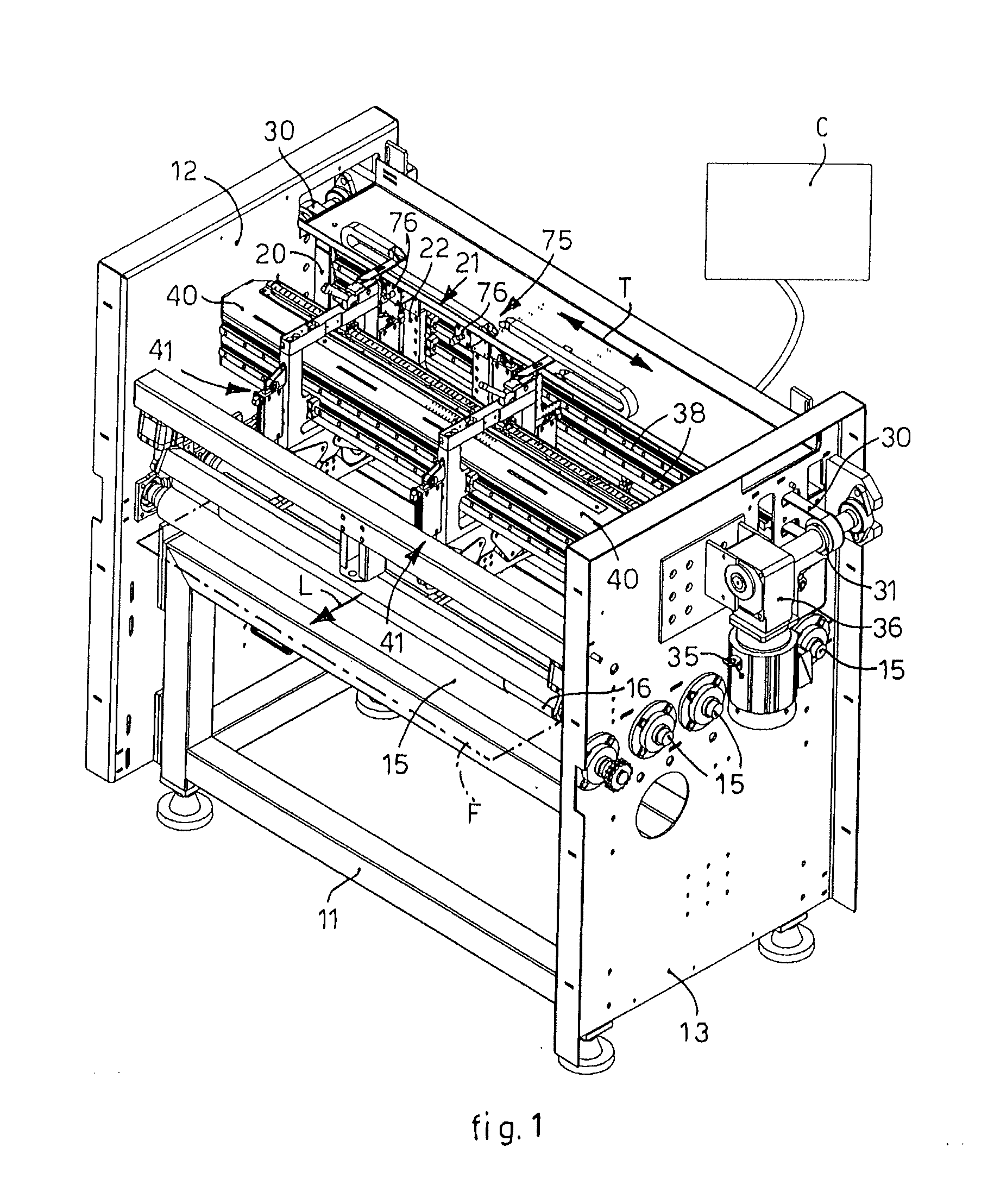 Machine for making packing boxes