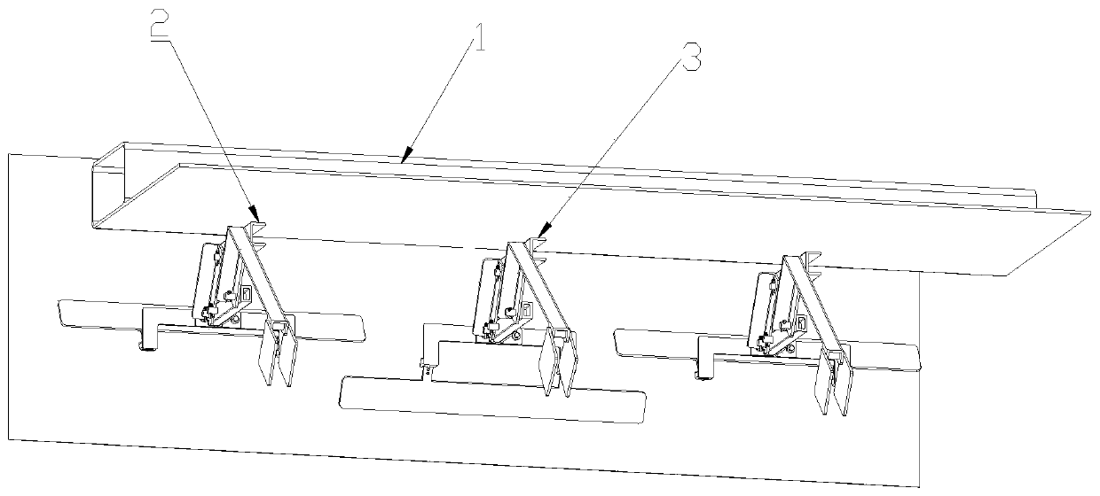 Tilting type paraffin scraping mechanism