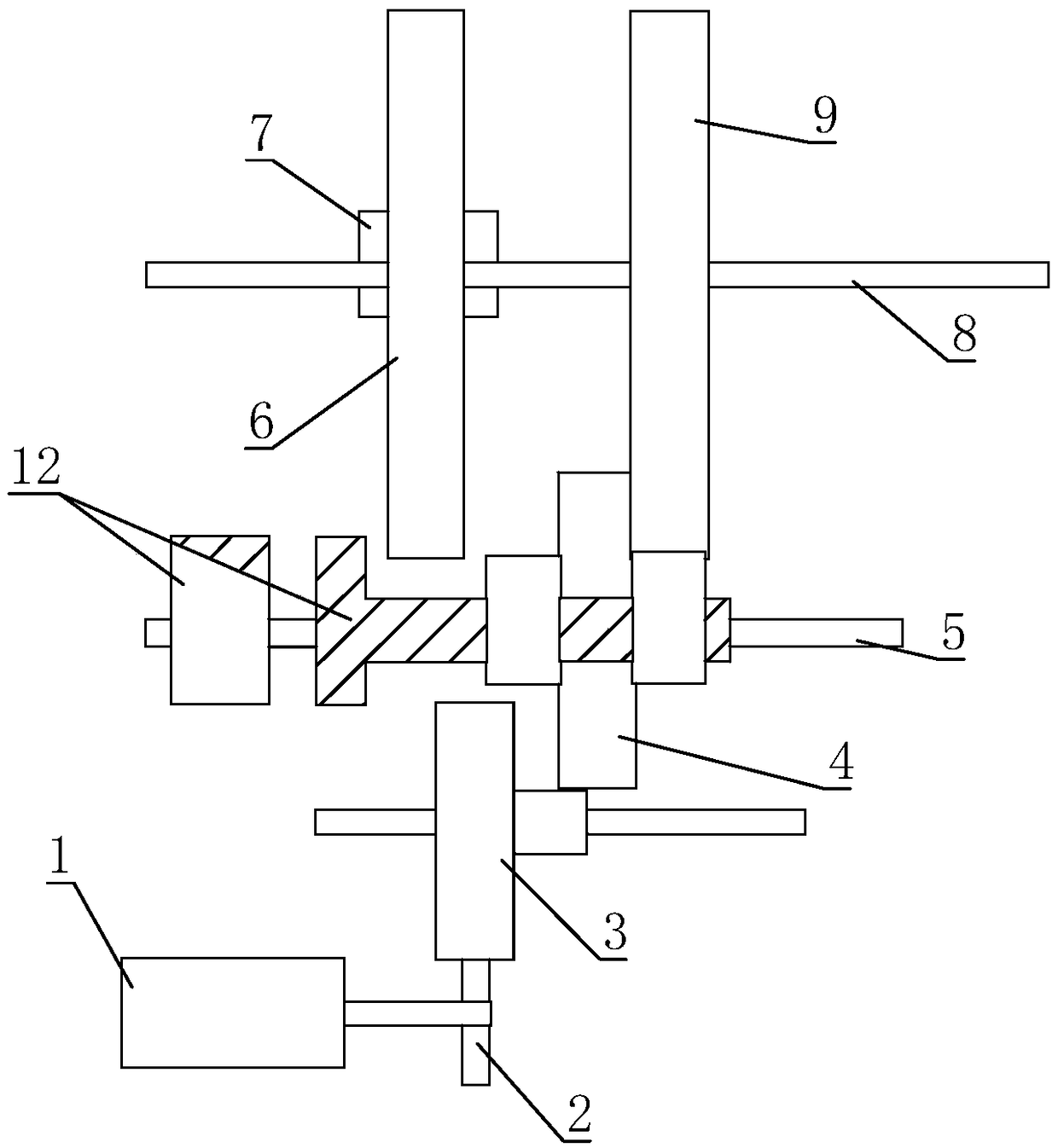 Electric control type gearbox with swinging function