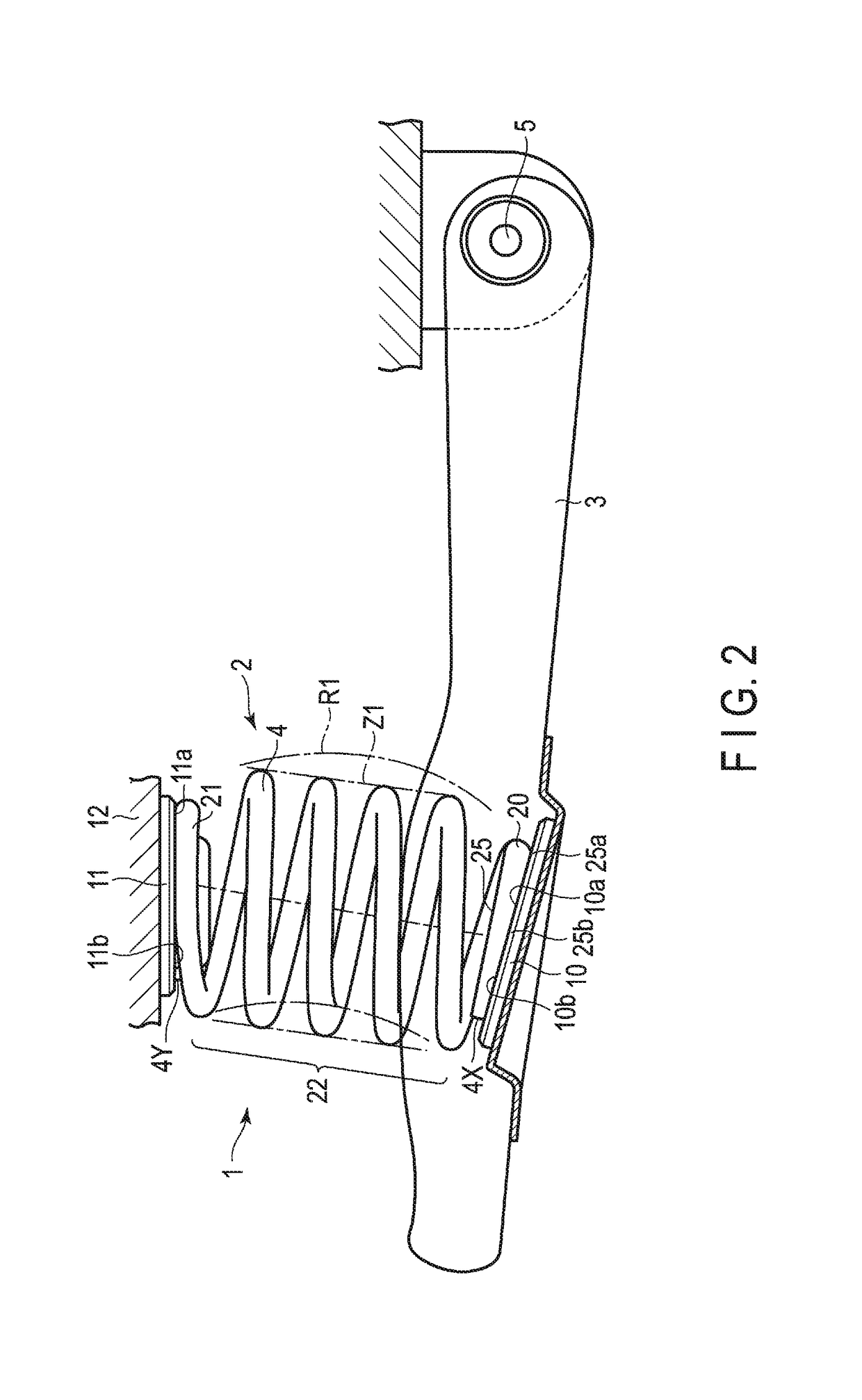 Coil spring for vehicle suspension