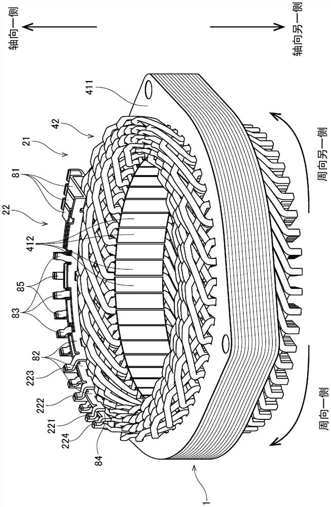 Stator and motor