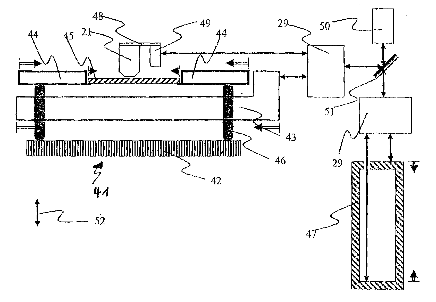 Substrate support apparatus for use in a position measuring device