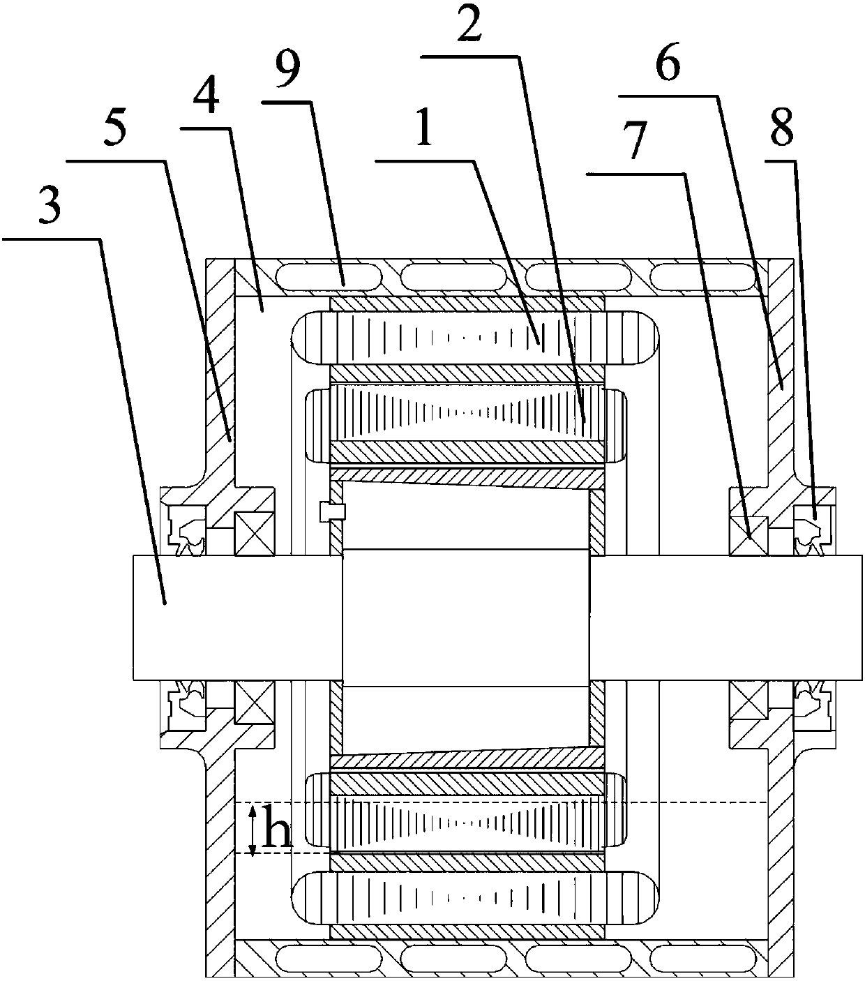 Motor bearing lubrication structure