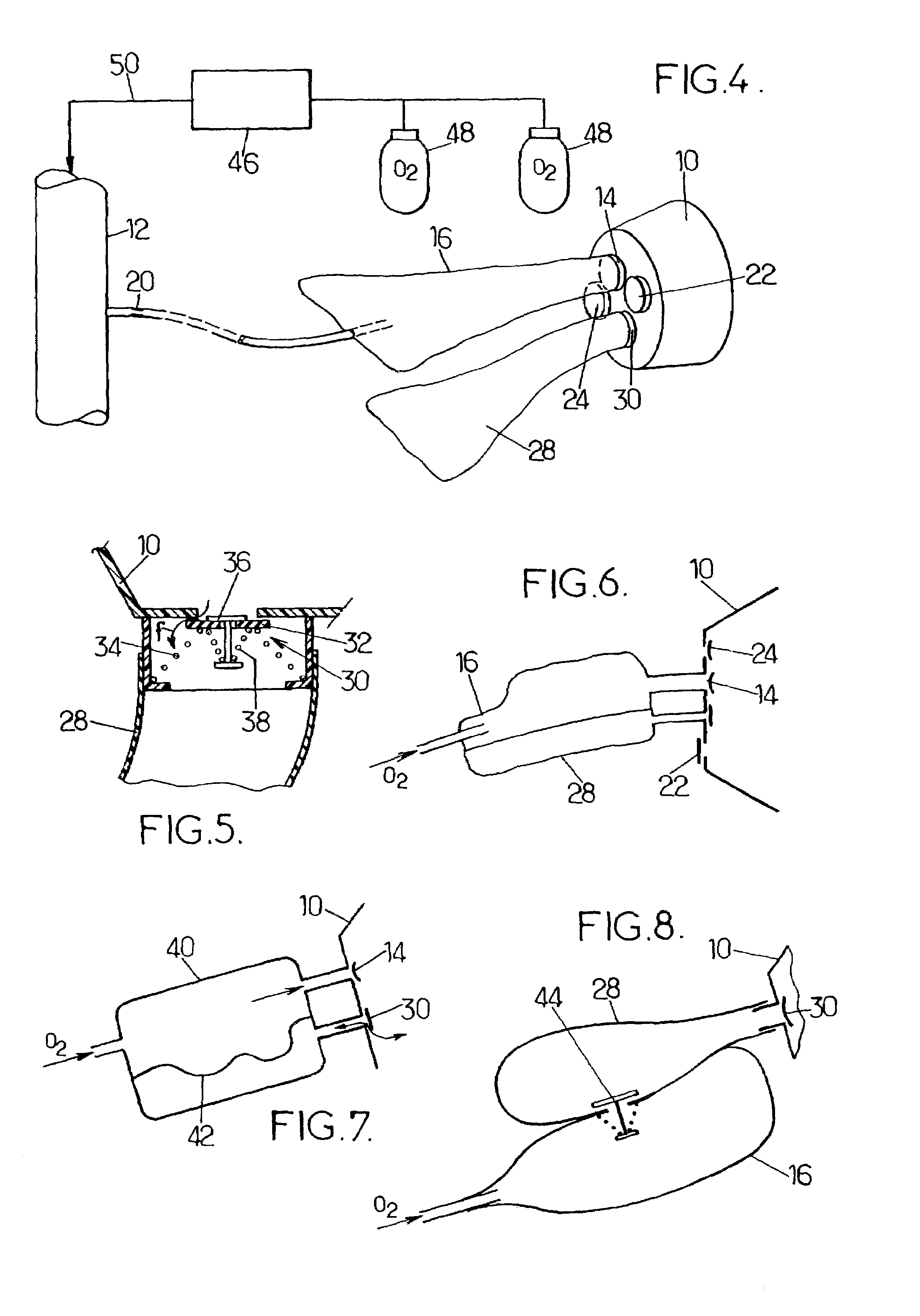 Method and apparatus for protecting the passengers of an airplane against hypoxia