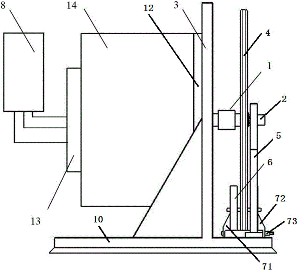 Permanent magnet synchronous motor locating torque test device for new energy vehicle