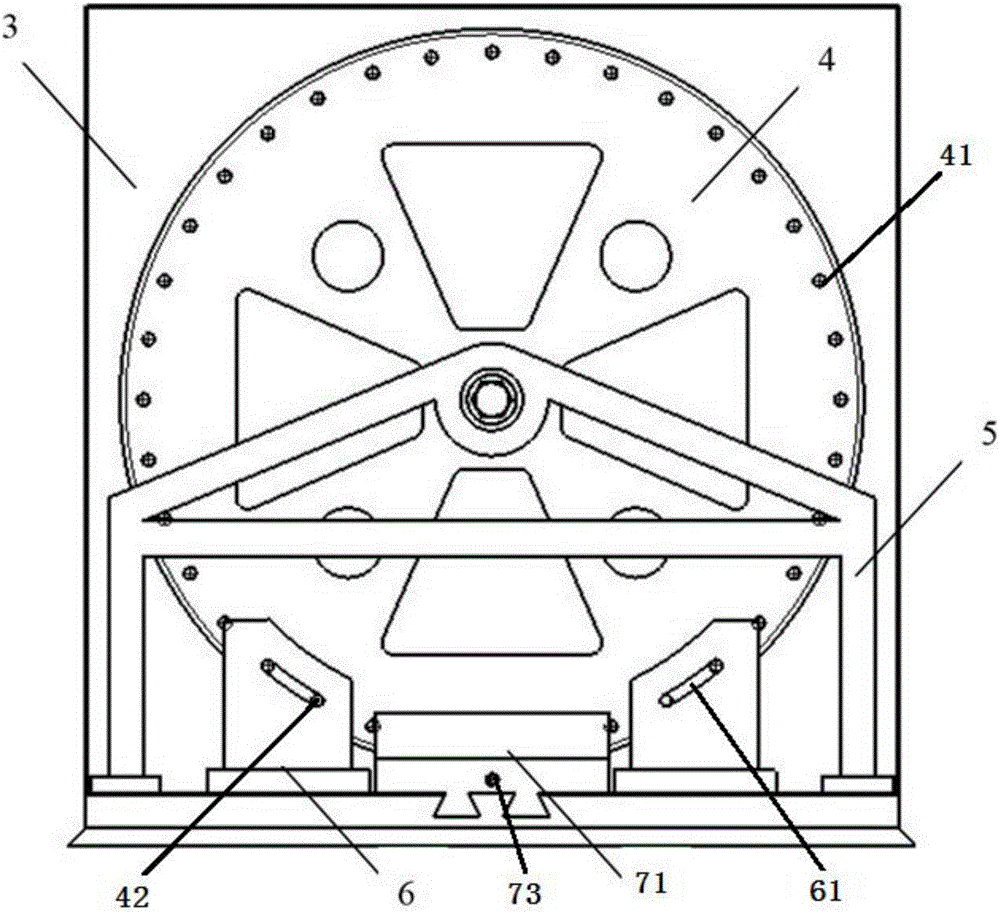 Permanent magnet synchronous motor locating torque test device for new energy vehicle