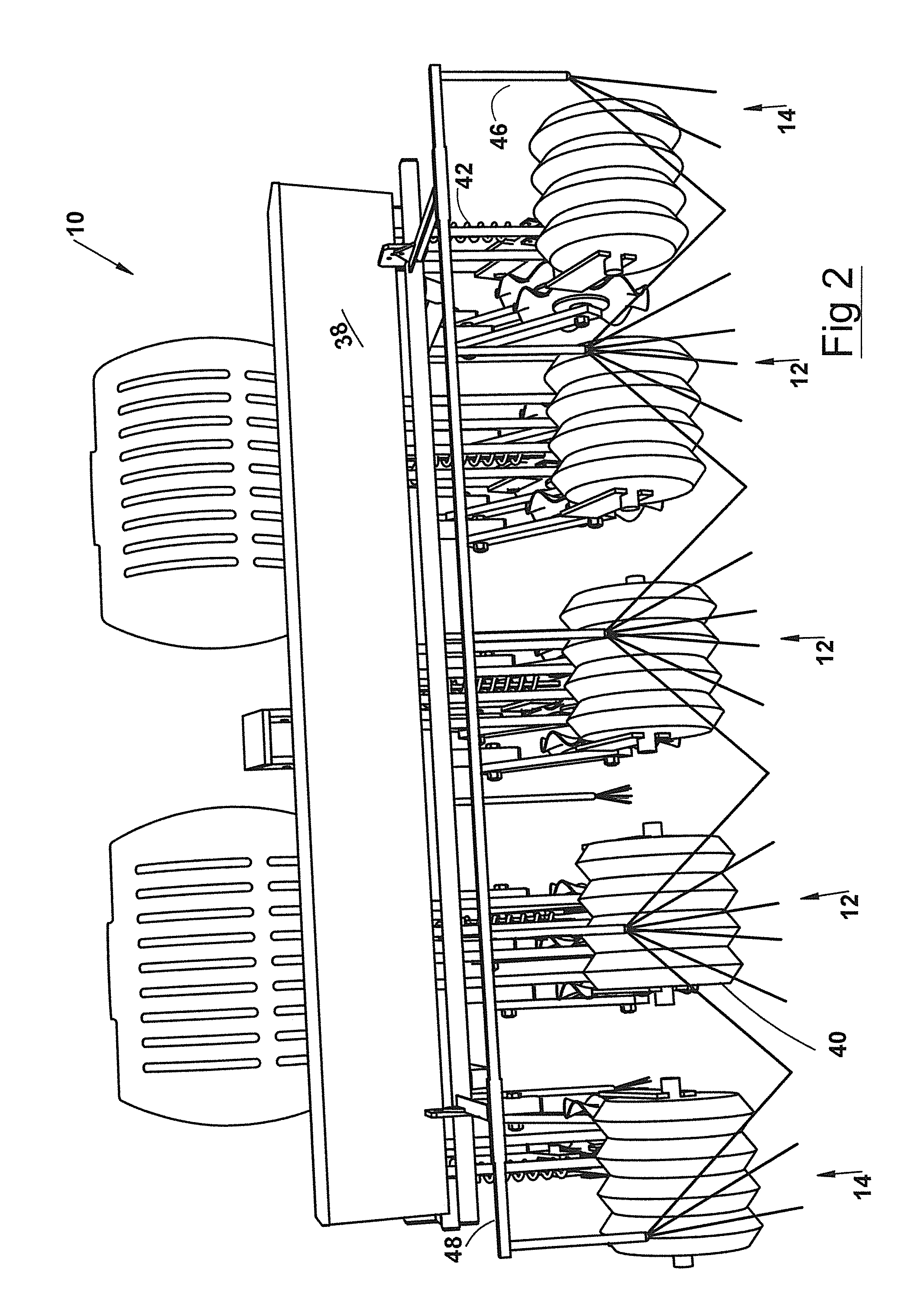 Apparatus and method for no-till inter-row simultaneous application of herbicide and fertilizer, soil preparation, and seeding of a cover crop in a standing crop