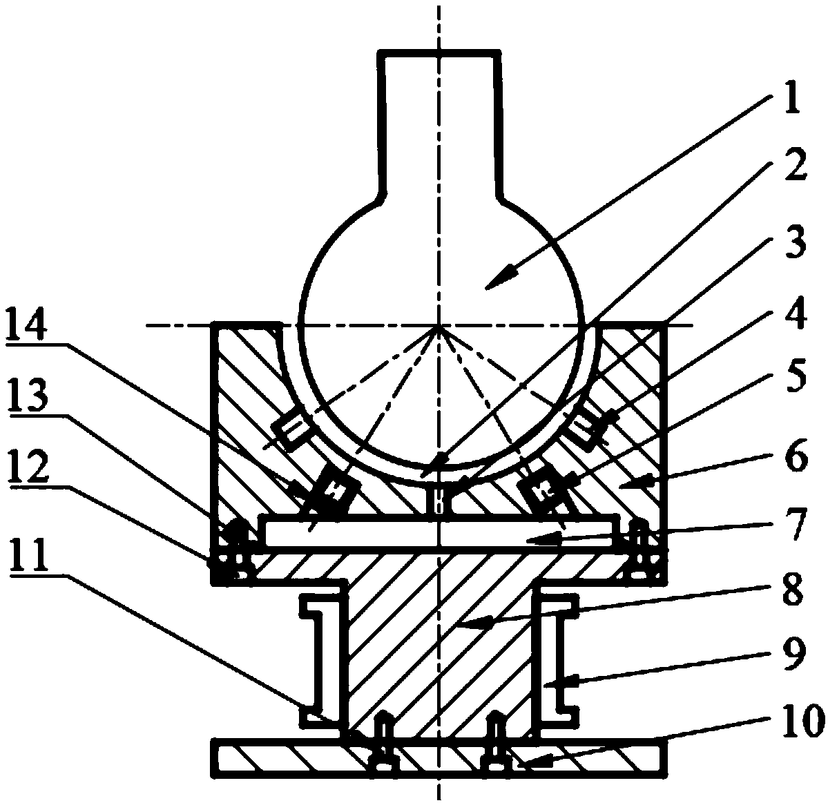 Gas magnet mixed ball hinge joint and assembly method in use