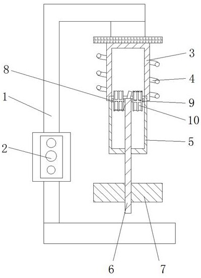 Crystal pulling device for mos scene effect tube