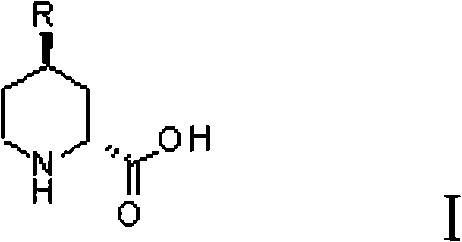 Preparation method for (2R, 4R)-4-substituted-2-piperidine carboxylic acid compound and intermediate thereof