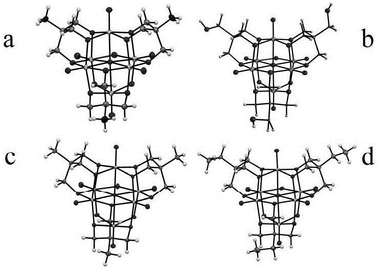 Mixed-valence hexavanadate alkoxyl derivative and preparation method thereof