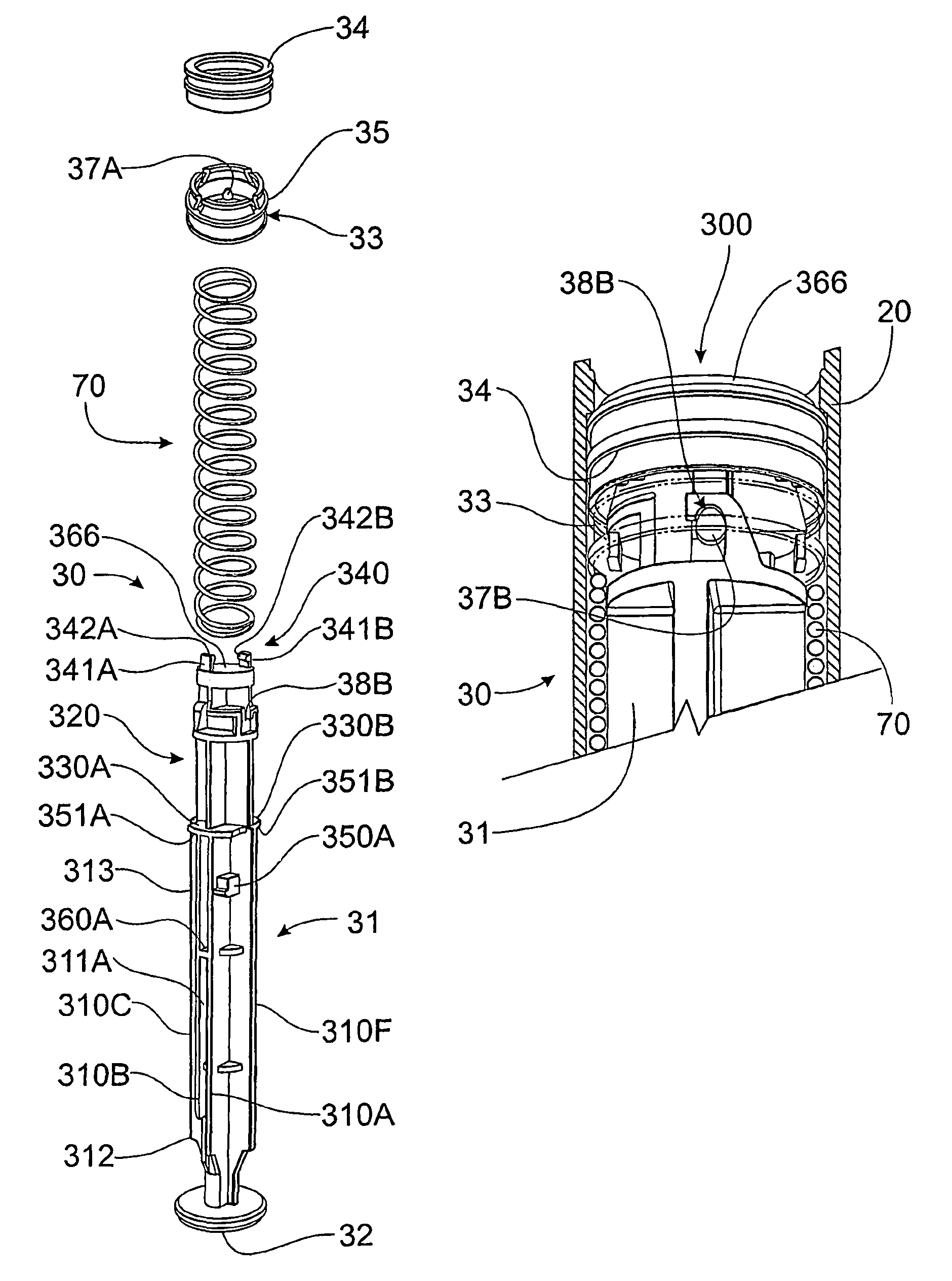 Retractable syringe with plunger disabling system